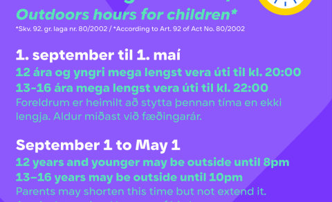 Útivistarreglur barna