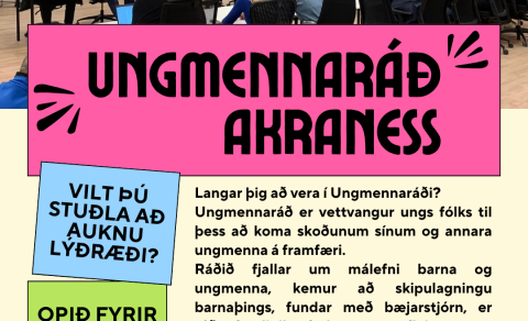 Opið fyrir umsóknir í Ungmennaráð